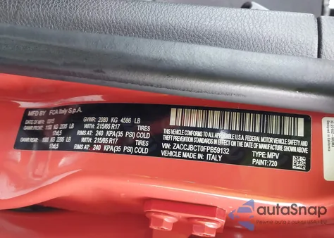 2015 Jeep Renegade Trailhawk из США, поврежденный, VIN ZACCJBCT0FPB59132